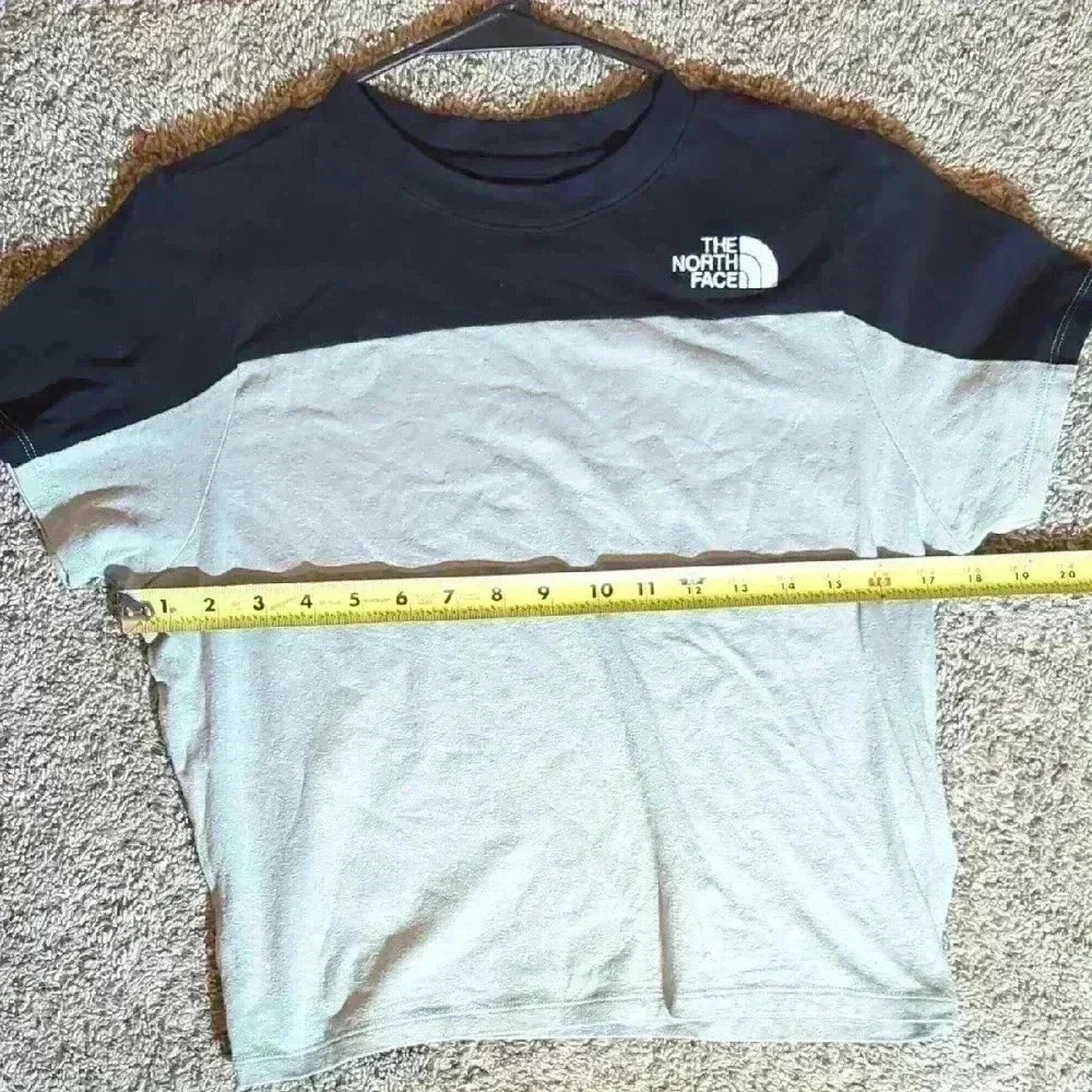 Black and Blue Short Sleeve Crop Top, large - Picture 6 of 6